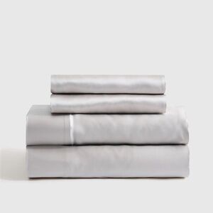 Quince Mulberry Silk Queen Sheet Set in Silver NWOT
